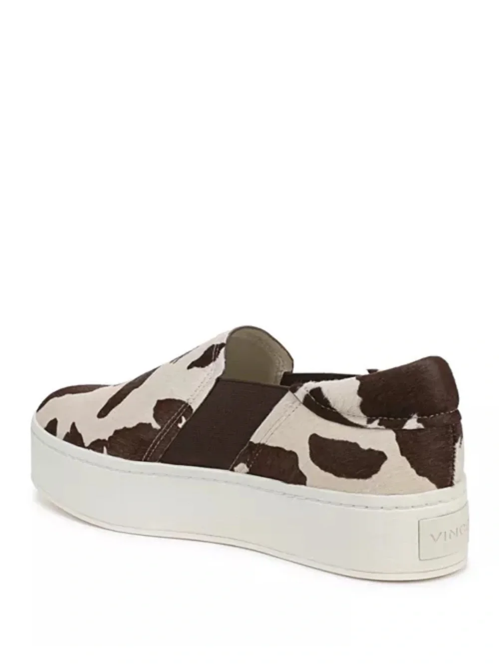 Vince Warren II Calf Hair Slip On Platform Sneakers 6.5 Moonlight Multi